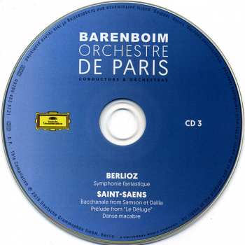 8CD/Coffret Daniel Barenboim: Barenboim Orchestre De Paris 