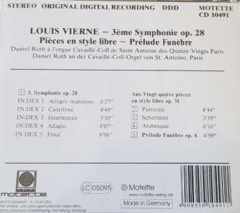 CD Daniel Roth: Louis Vierne 3ème Symphonie