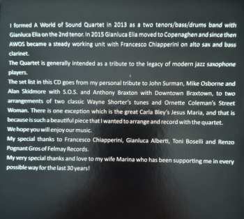 CD Daniele Cavallanti A World Of Sound: A Wall Of Sound