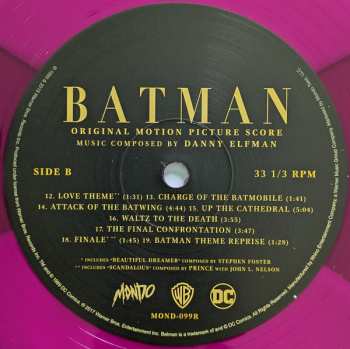 LP/Coffret Danny Elfman: Batman (Original Motion Picture Score) LTD | CLR