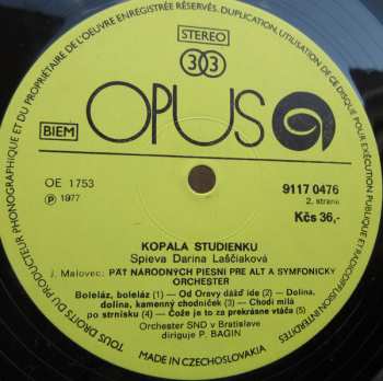 LP Darina Laščiaková: Kopala Studienku
