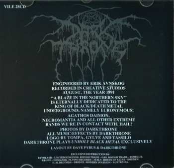 LP Darkthrone: Blaze In The Northern Sky - Clear Vinyl