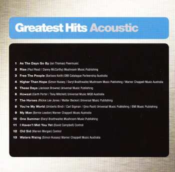 CD Daryl Braithwaite: Greatest Hits Acoustic