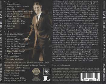 2CD Dave Brubeck: Legacy Of A Legend