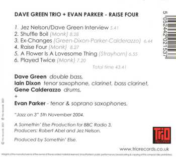 CD Evan Parker: Raise Four