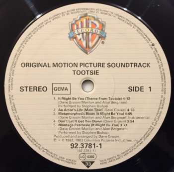 LP Dave Grusin: Tootsie - Original Motion Picture Soundtrack