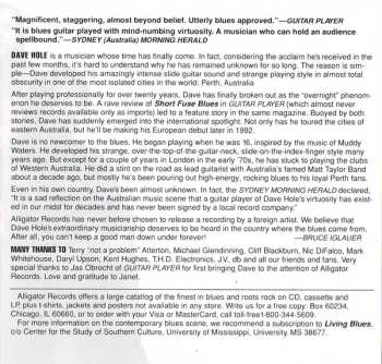 CD Dave Hole: Short Fuse Blues