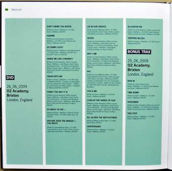 3CD/DVD/Coffret Dave Matthews Band: Europe 2009 LTD