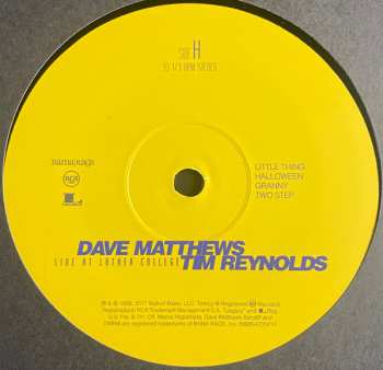 4LP/Coffret Dave Matthews: Live At Luther College