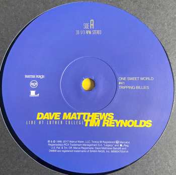 4LP/Coffret Dave Matthews: Live At Luther College