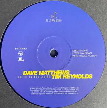 4LP/Coffret Dave Matthews: Live At Luther College