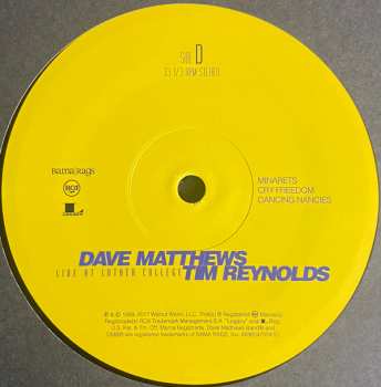 4LP/Coffret Dave Matthews: Live At Luther College