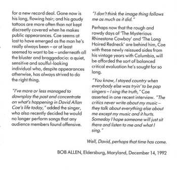 CD David Allan Coe: Longhaired Redneck / Rides Again