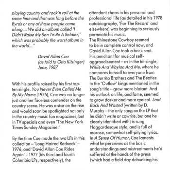 CD David Allan Coe: Longhaired Redneck / Rides Again