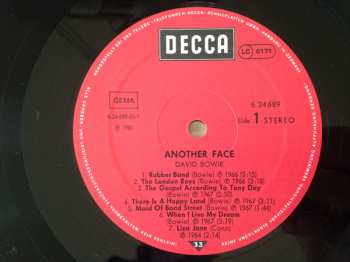 LP David Bowie: Another Face