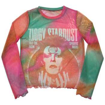 Merch David Bowie: Femmes Long Sleeve T-shirt Ziggy V2