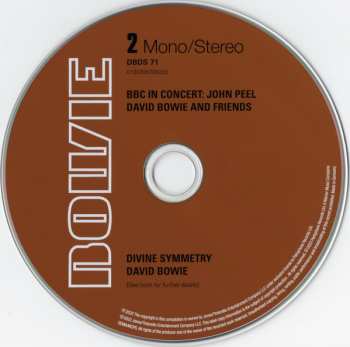 4CD/Coffret/Blu-ray David Bowie: Divine Symmetry LTD