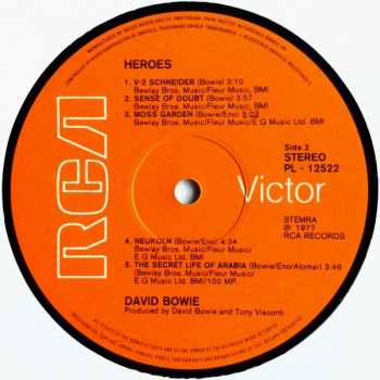 LP David Bowie: "Heroes"