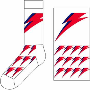 Merch David Bowie: Chaussettes à la cheville Flash 