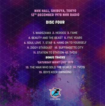 4CD/Coffret David Bowie: Live 74-79