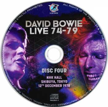 4CD/Coffret David Bowie: Live 74-79