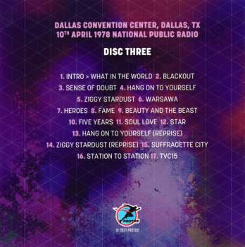 4CD/Coffret David Bowie: Live 74-79