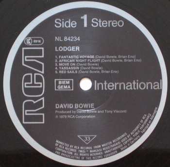 LP David Bowie: Lodger