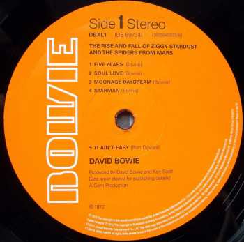 LP David Bowie: The Rise And Fall Of Ziggy Stardust And The Spiders From Mars