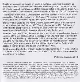 CD David Cassidy: Dreams Are Nuthin' More Than Wishes / The Higher They Climb