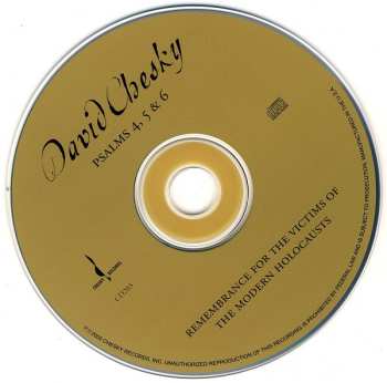 CD Slovak Philharmonic Orchestra: Psalms 4, 5 & 6