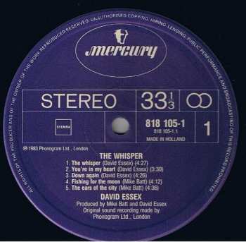 LP David Essex: The Whisper