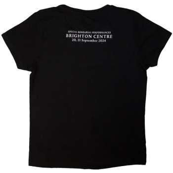 Marchandises David Gilmour: David Gilmour Ladies T-shirt: Luck & Strange Brighton (black) (back Print & Ex-tour) (small) S