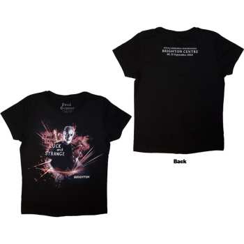 Marchandises David Gilmour: David Gilmour Ladies T-shirt: Luck & Strange Brighton (black) (back Print & Ex-tour) (small) S