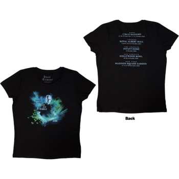 Marchandises David Gilmour: David Gilmour Ladies T-shirt: Luck & Strange Rome (black) (back Print & Ex-tour) (small) S