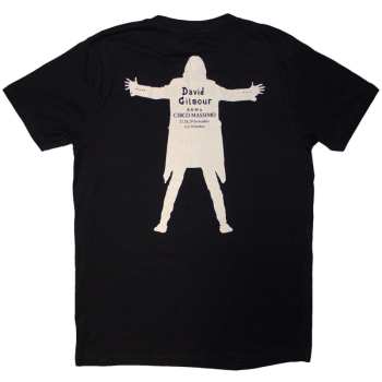 Marchandises David Gilmour: David Gilmour Unisex T-shirt: Luck & Strange Fortuna E Strano (black) (back Print & Ex-tour) (large) L