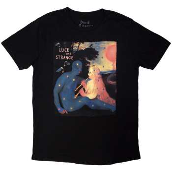 Marchandises David Gilmour: David Gilmour Unisex T-shirt: Luck & Strange London 2 (black) (back Print & Ex-tour) (small) S