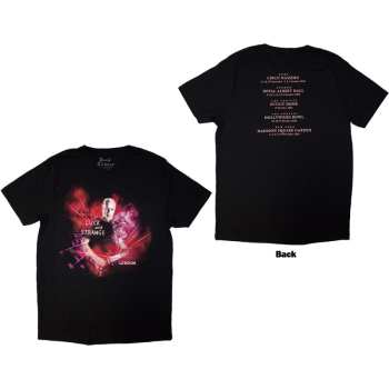 Marchandises David Gilmour: David Gilmour Unisex T-shirt: Luck & Strange London (black) (back Print & Ex-tour) (medium) M