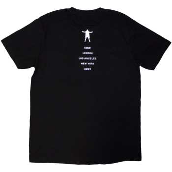 Marchandises David Gilmour: David Gilmour Unisex T-shirt: Luck & Strange Portrait (black) (back Print & Ex-tour) (small) S