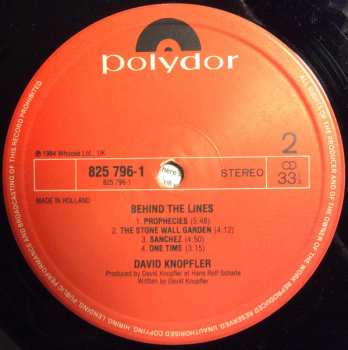 LP David Knopfler: Behind The Lines