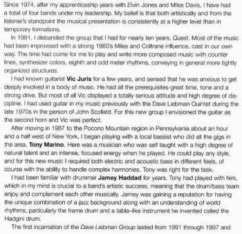 CD David Liebman Group: In A Mellow Tone