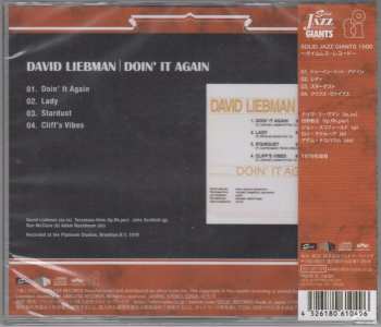 CD The David Liebman Quintet: Doin' It Again