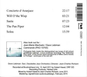 CD David Liebman: Sketches Of Aranjuez
