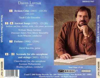 CD David Liptak: Music Of David Liptak