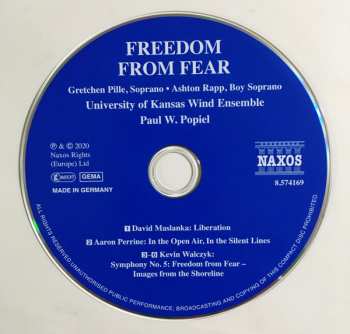 CD David Maslanka: Freedom From Fear: Music For Wind Band