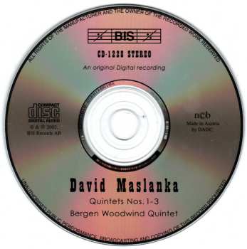 CD David Maslanka: Quintets Nos. 1 - 3