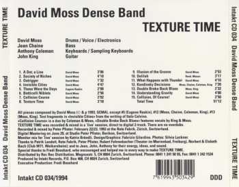 CD David Moss Dense Band: Texture Time