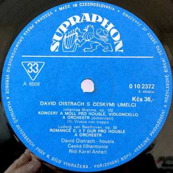 2LP David Oistrach: S Českými Umělci