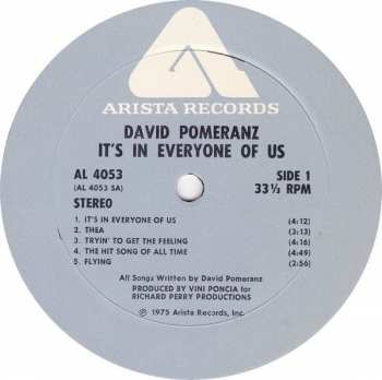 LP David Pomeranz: It's In Everyone Of Us