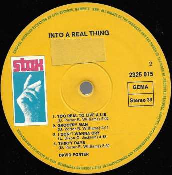 LP David Porter: ...Into A Real Thing