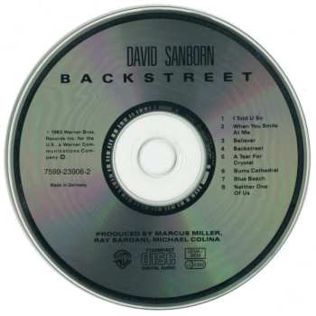 CD David Sanborn: Backstreet